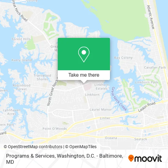 Programs & Services map