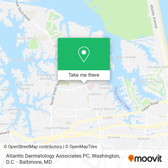Atlantic Dermatology Associates PC map