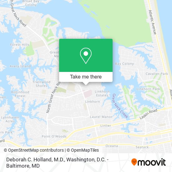 Deborah C. Holland, M.D. map