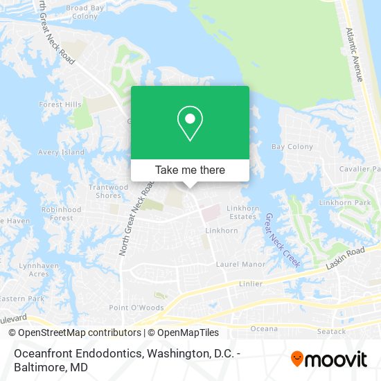 Oceanfront Endodontics map