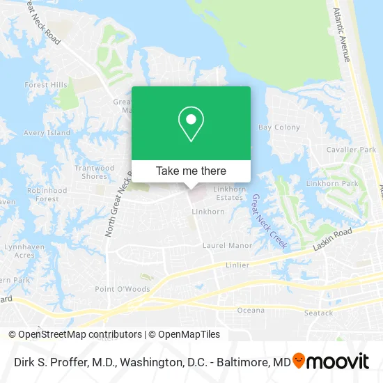 Dirk S. Proffer, M.D. map