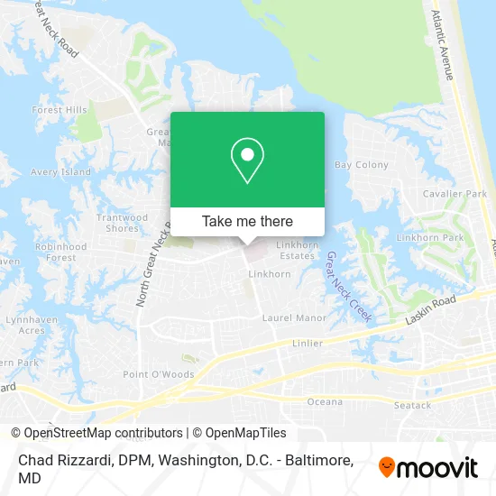 Chad Rizzardi, DPM map