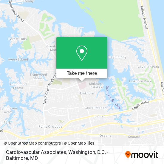 Mapa de Cardiovascular Associates