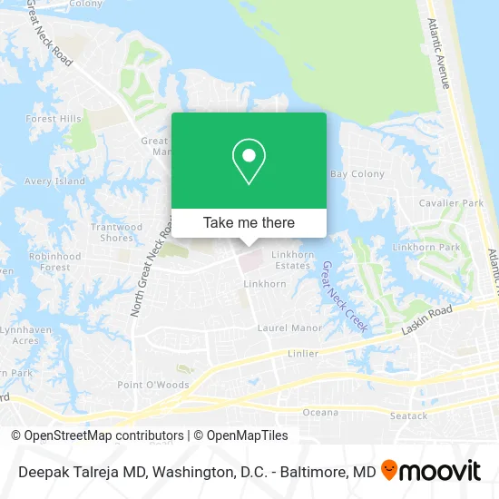 Deepak Talreja MD map