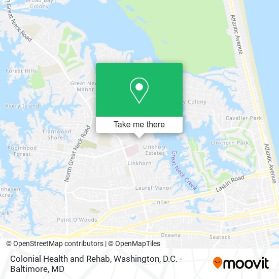 Mapa de Colonial Health and Rehab