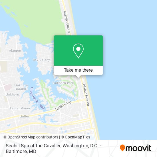 Seahill Spa at the Cavalier map