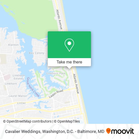 Cavalier Weddings map
