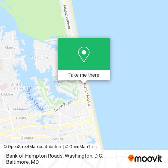 Bank of Hampton Roads map