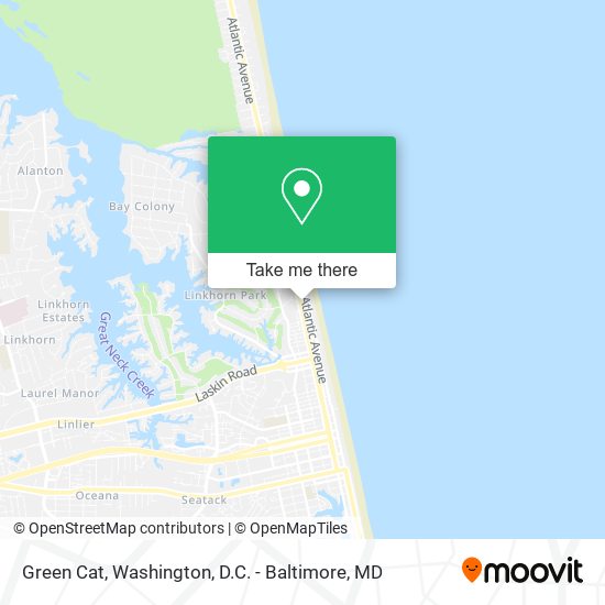 Green Cat map