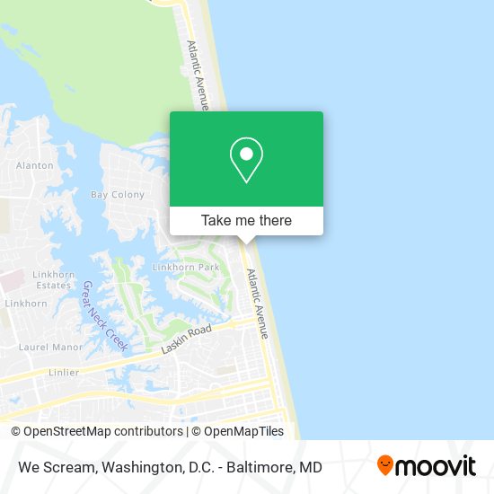 We Scream map