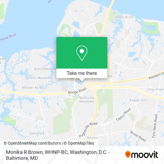 Monika R Brown, WHNP-BC map