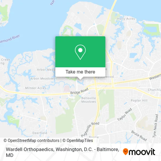 Wardell Orthopaedics map