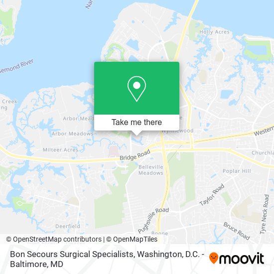 Bon Secours Surgical Specialists map