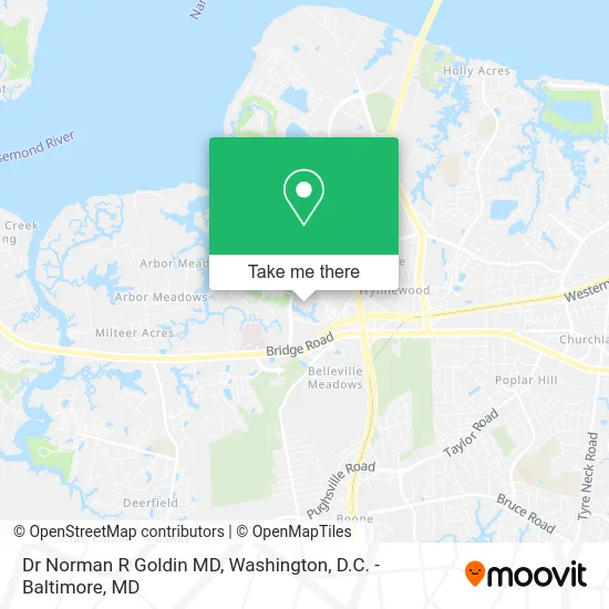 Dr Norman R Goldin MD map