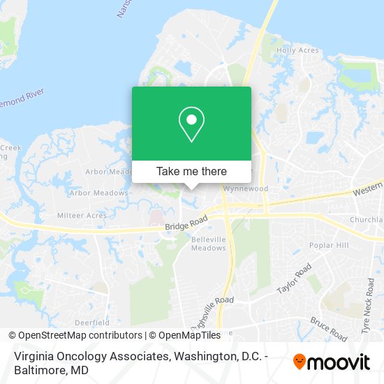 Virginia Oncology Associates map