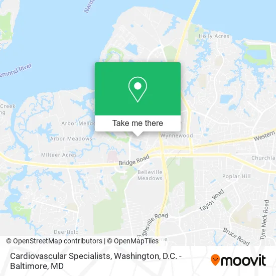 Cardiovascular Specialists map