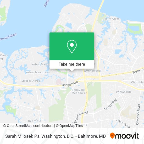 Sarah Milosek Pa map