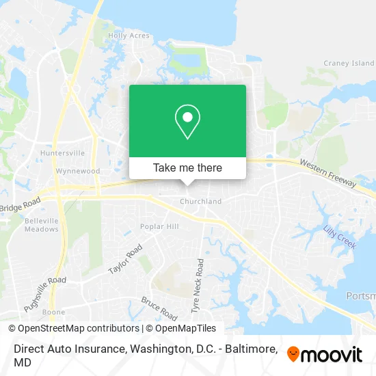 Direct Auto Insurance map