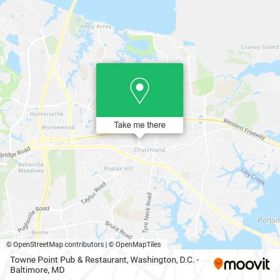 Towne Point Pub & Restaurant map