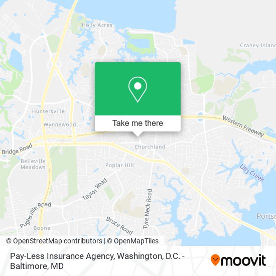 Pay-Less Insurance Agency map