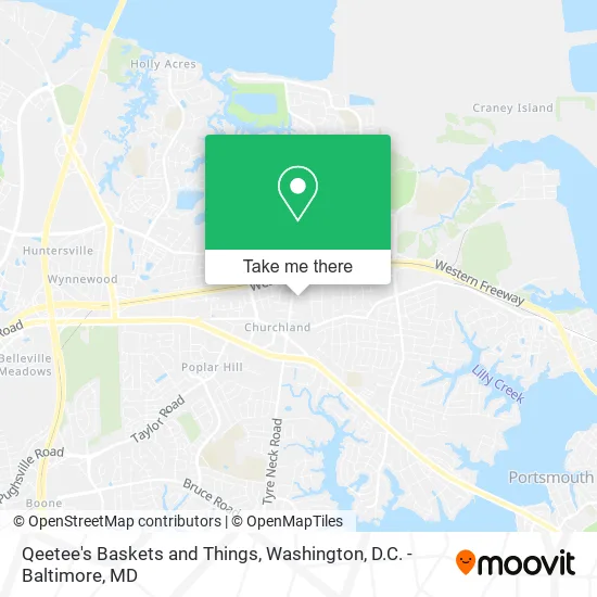 Qeetee's Baskets and Things map