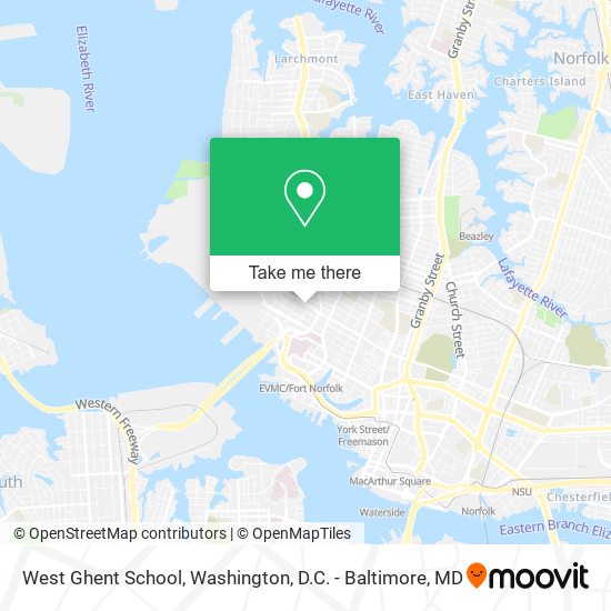 West Ghent School map