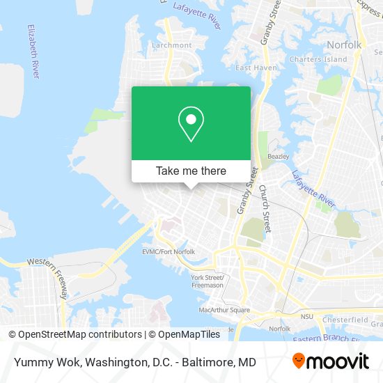 Yummy Wok map