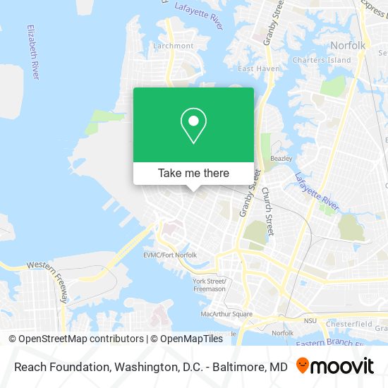 Mapa de Reach Foundation