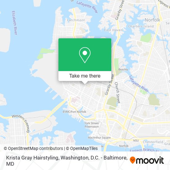 Krista Gray Hairstyling map