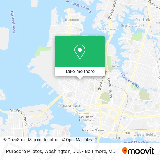 Purecore Pilates map