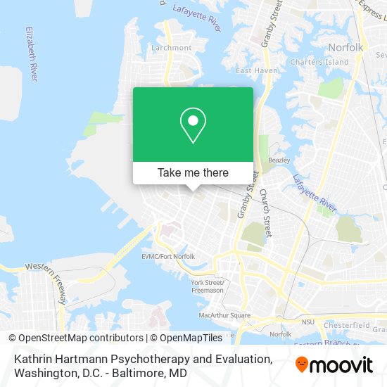 Kathrin Hartmann Psychotherapy and Evaluation map