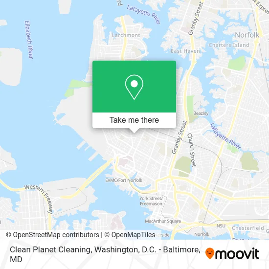 Clean Planet Cleaning map