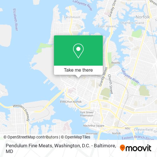 Pendulum Fine Meats map