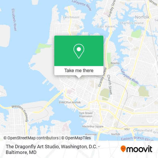 The Dragonfly Art Studio map