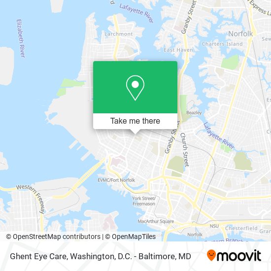 Ghent Eye Care map