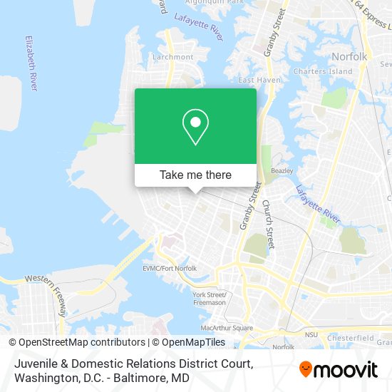 Mapa de Juvenile & Domestic Relations District Court