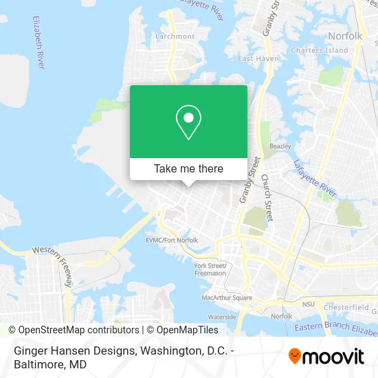 Ginger Hansen Designs map