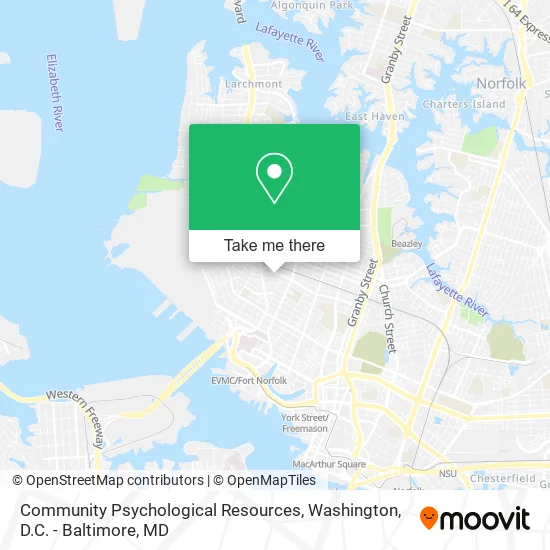 Community Psychological Resources map