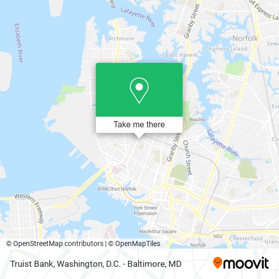 Truist Bank map