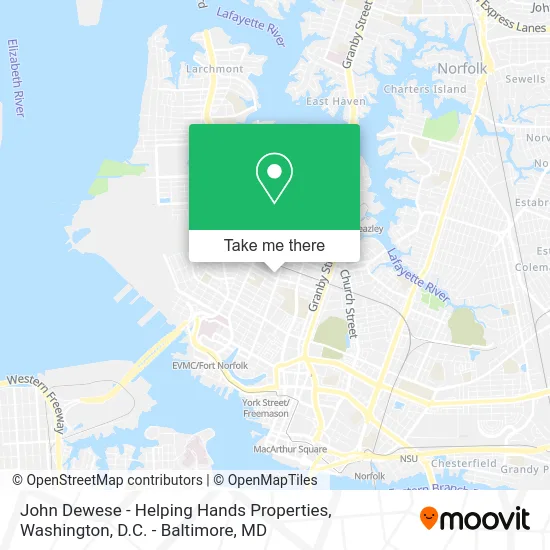 John Dewese - Helping Hands Properties map
