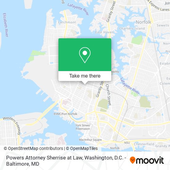 Powers Attorney Sherrise at Law map