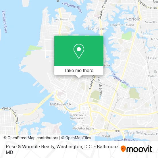 Rose & Womble Realty map