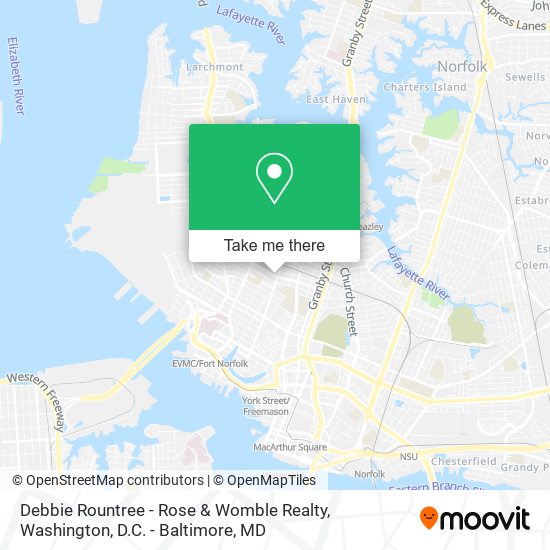 Debbie Rountree - Rose & Womble Realty map