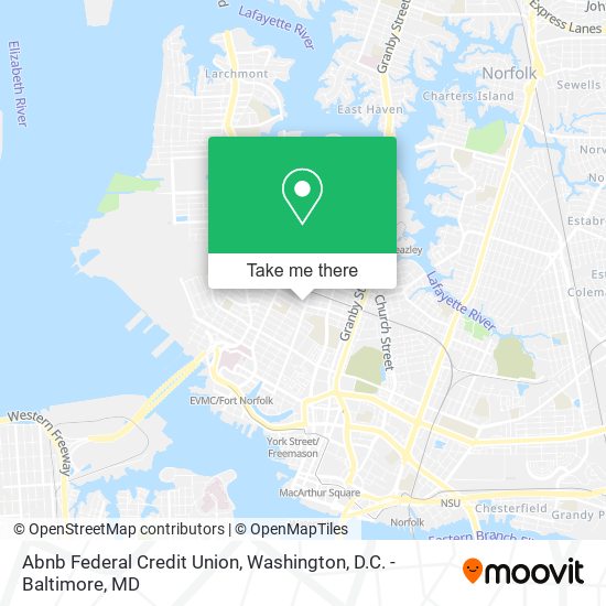 Mapa de Abnb Federal Credit Union