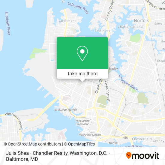 Mapa de Julia Shea - Chandler Realty