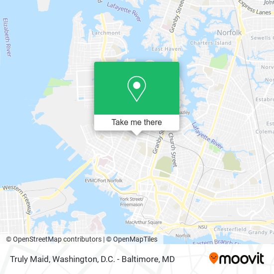 Truly Maid map