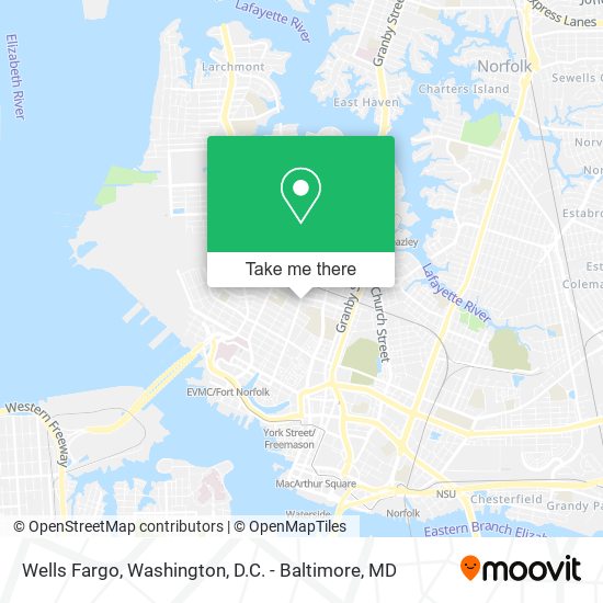 Mapa de Wells Fargo