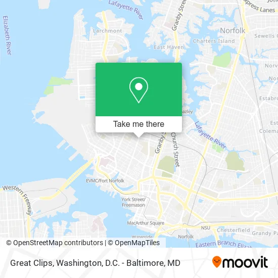 Great Clips map