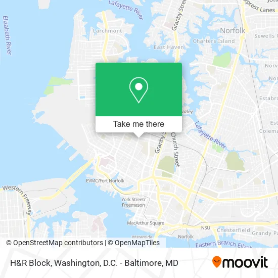 H&R Block map