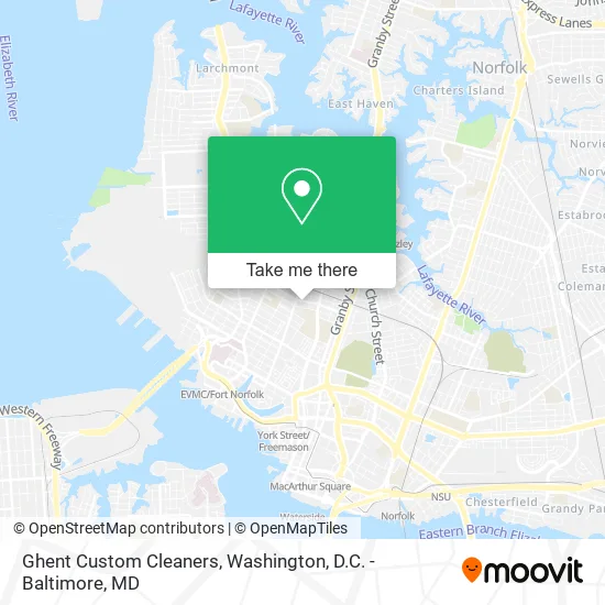 Ghent Custom Cleaners map